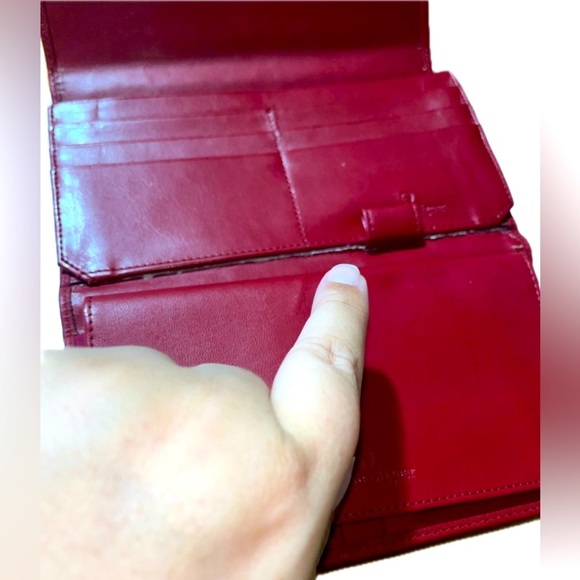 NWT Vintage Etienne Aigner Classic Personal Assets Leather WalletRed - Picture 11 of 16